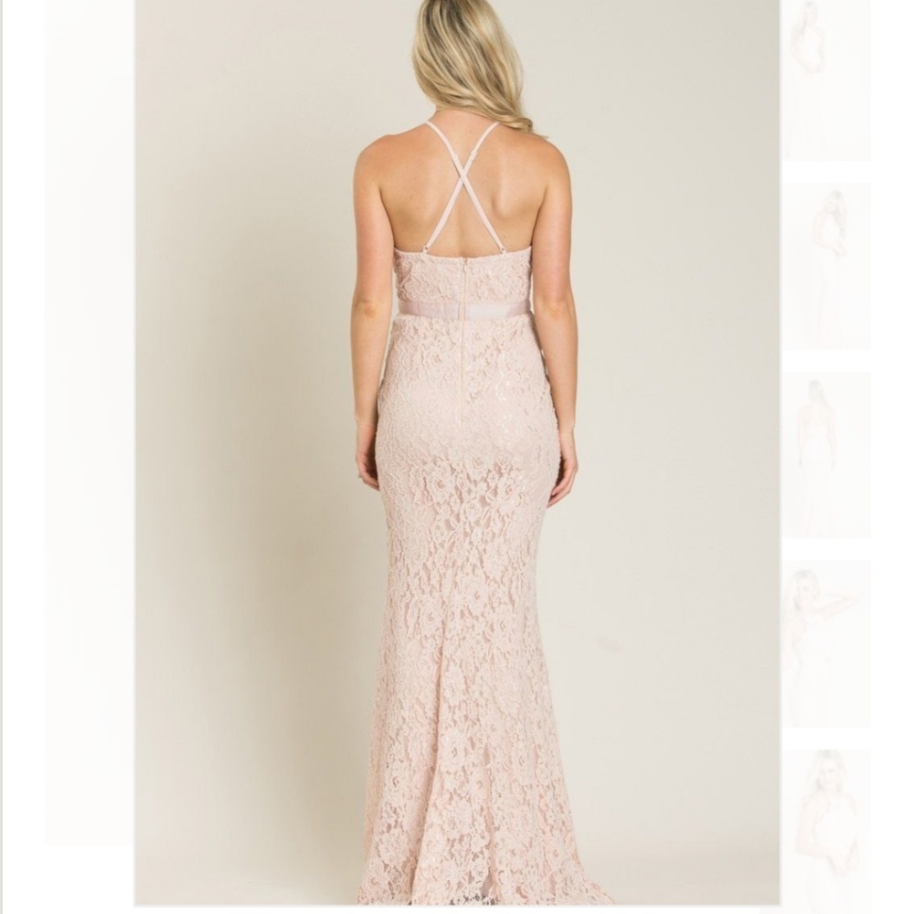 Amalia Lace Blush dress - Picture 4 of 4